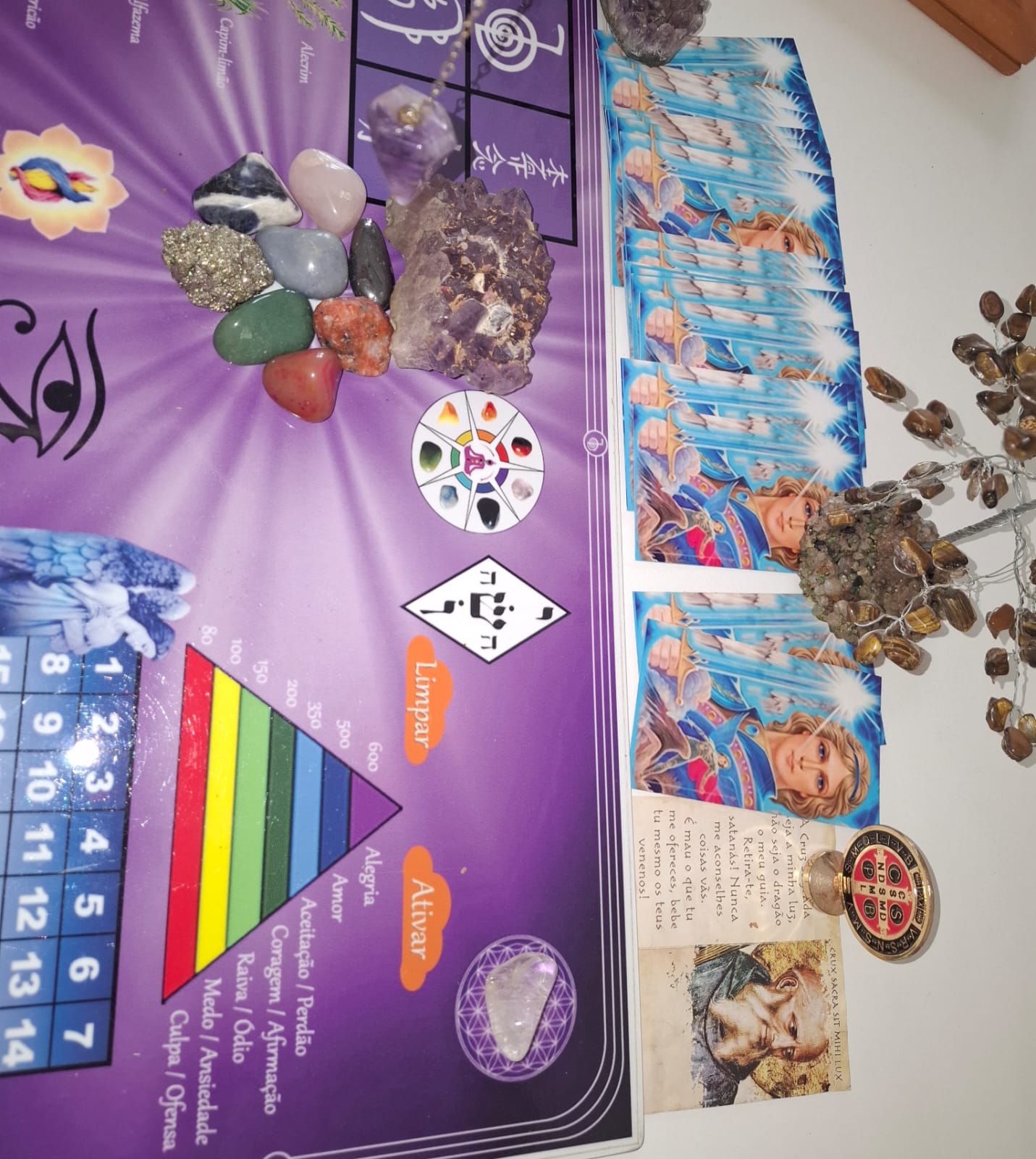 Mesa Radiônica São Miguel Arcanjo com Energia Reiki